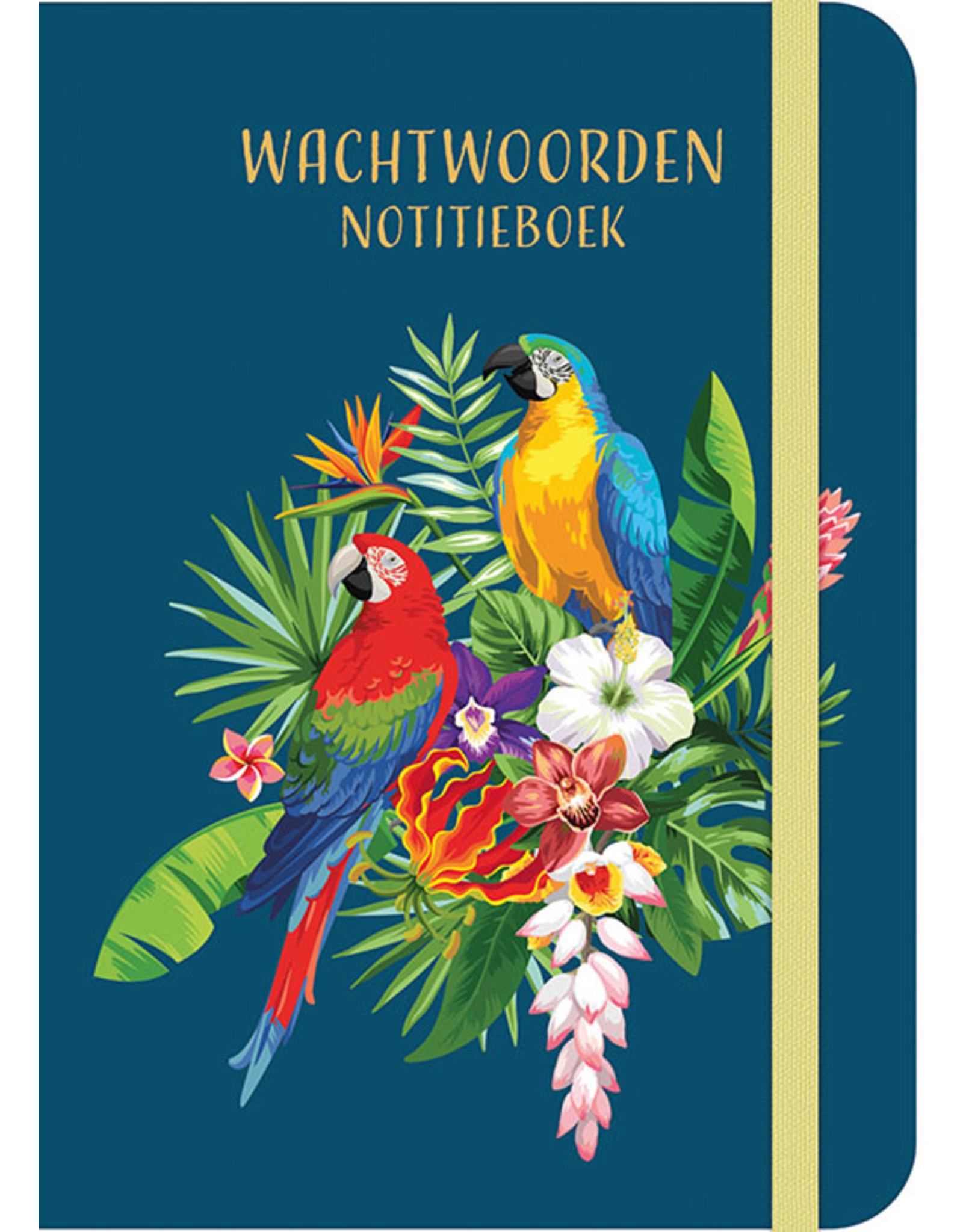 Deltas Wachtwoorden notitieboek - Tropical Birds