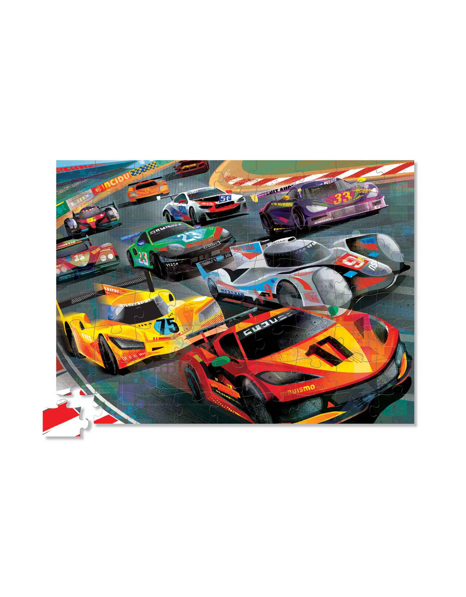 Crocodile Creek Puzzel 72 pcs "At the Races" Crocodile Creek