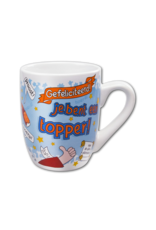 pd party Cartoonmok Geslaagd Topper