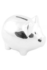 Verzilverde Spaarpot Varkentje