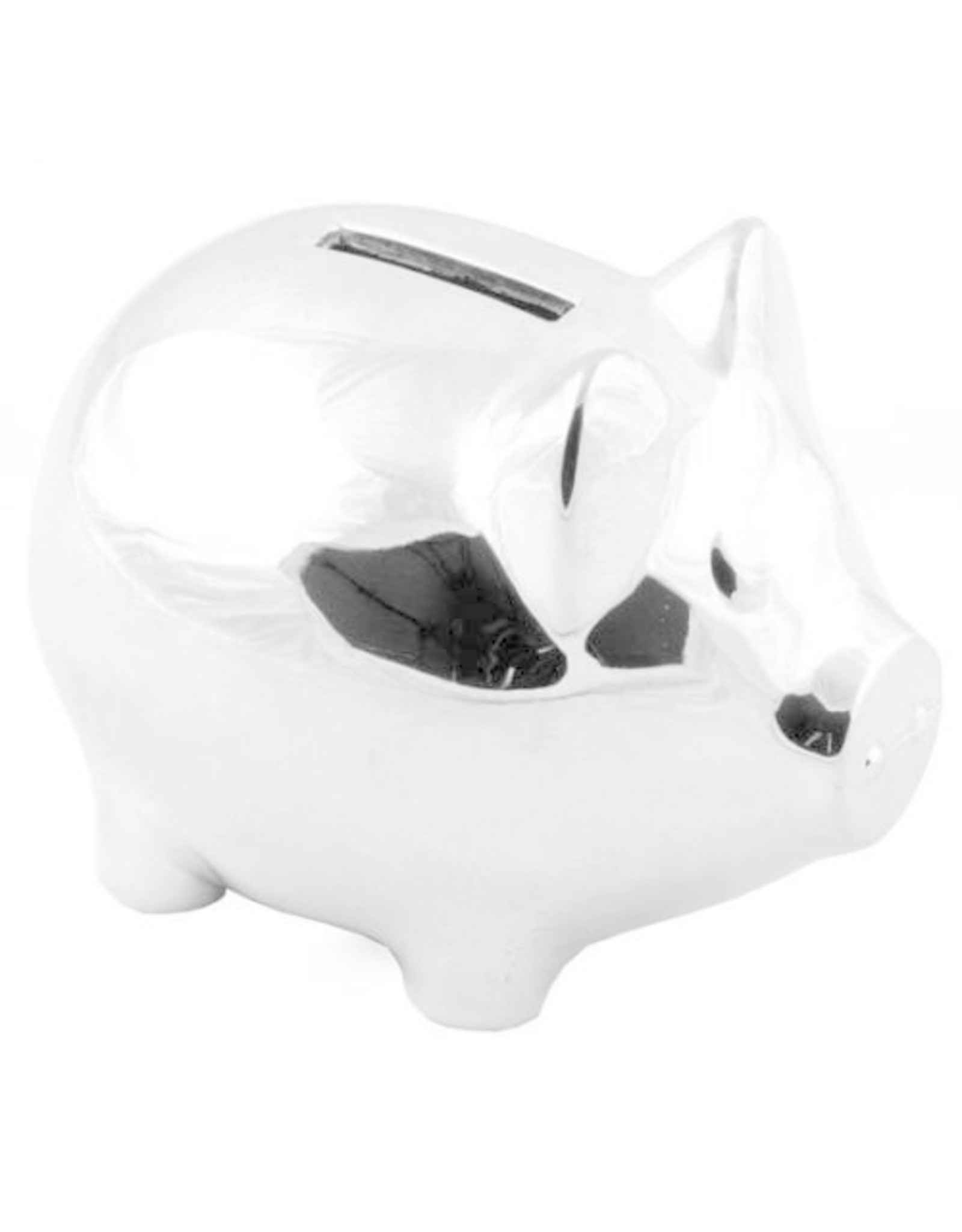 Verzilverde Spaarpot Varkentje