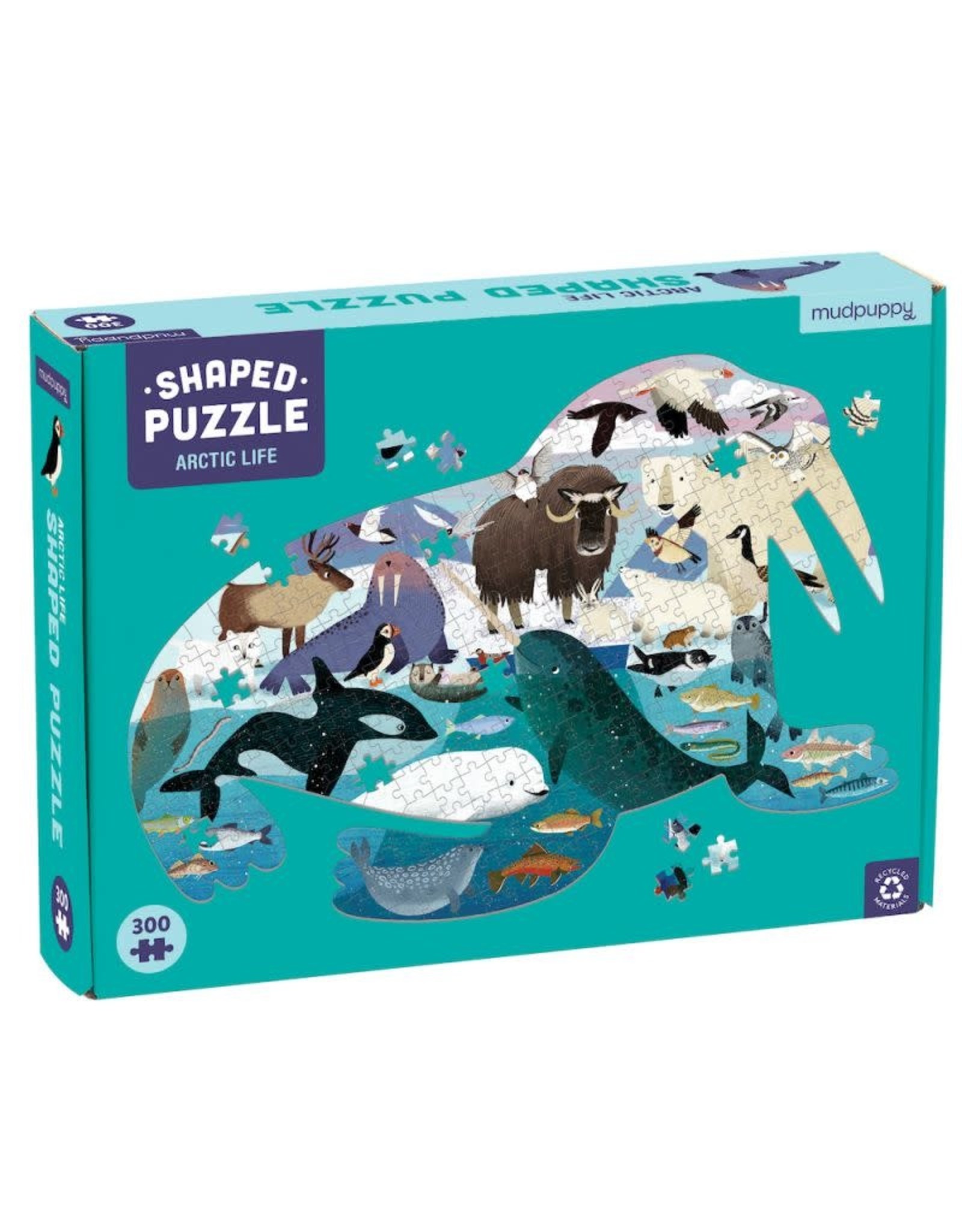 Mudpuppy Shaped Puzzle 300 st "Arctic Life"