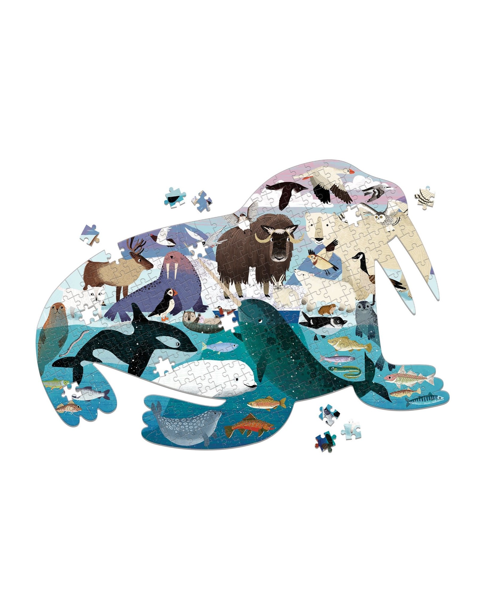 Mudpuppy Shaped Puzzle 300 st "Arctic Life"