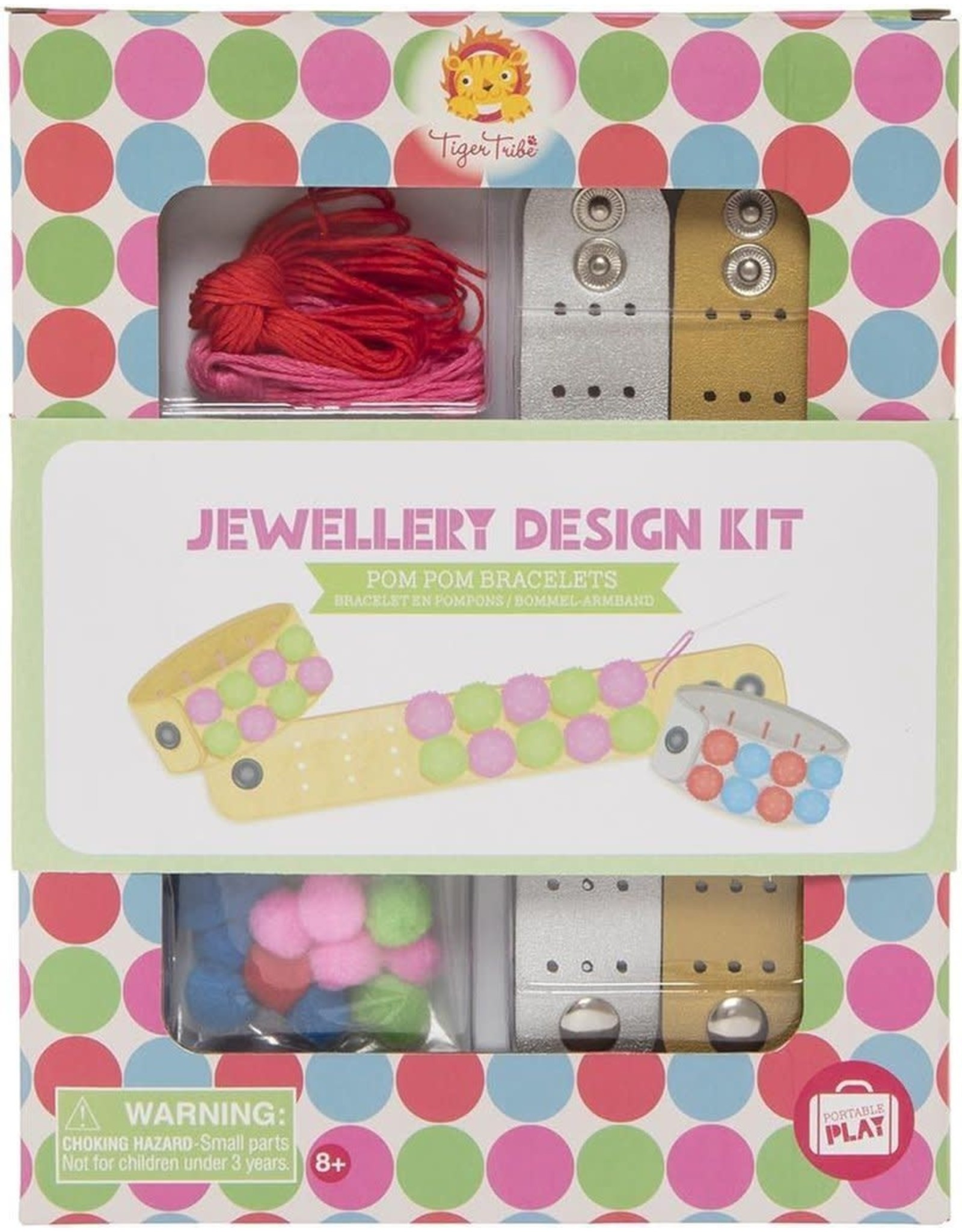 Tiger Tribe Jewellery Design Kit "Pom Pom Bracelets"