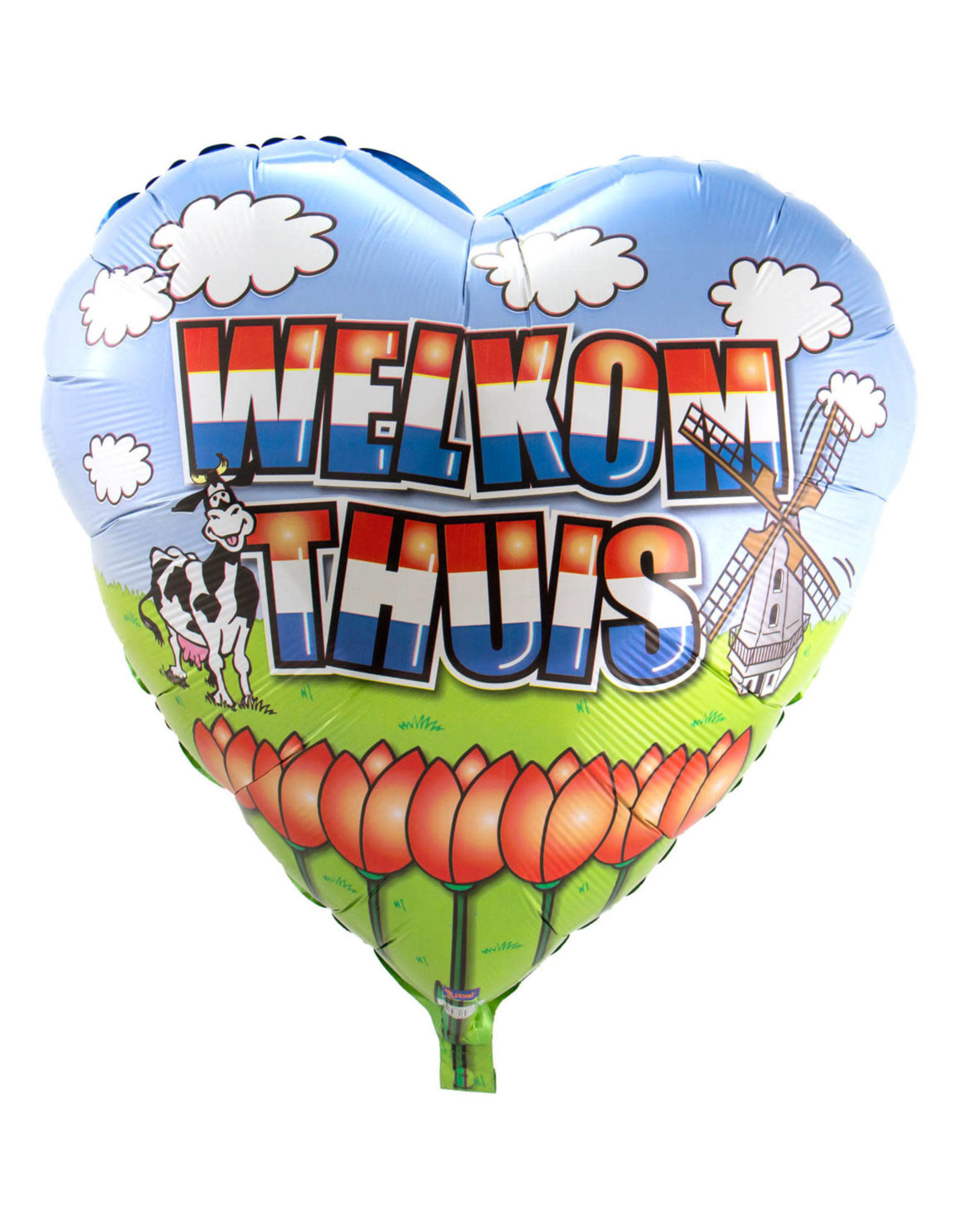 Poort Merchandising ongeduldig Welkom Thuis" Groot Hart Folie Ballon - De Kadohoek