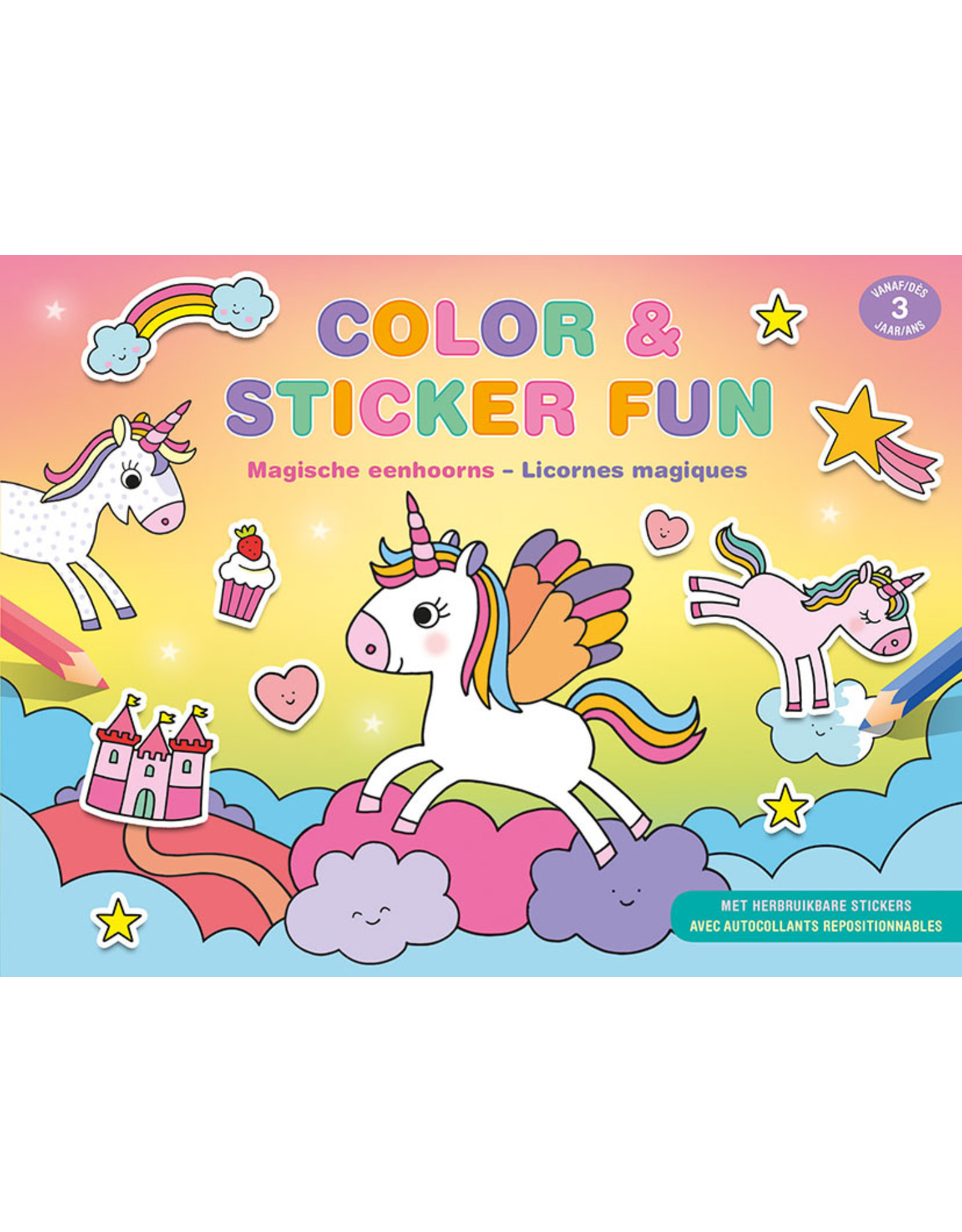 Deltas Color & Sticker Fun - Magische eenhoorns