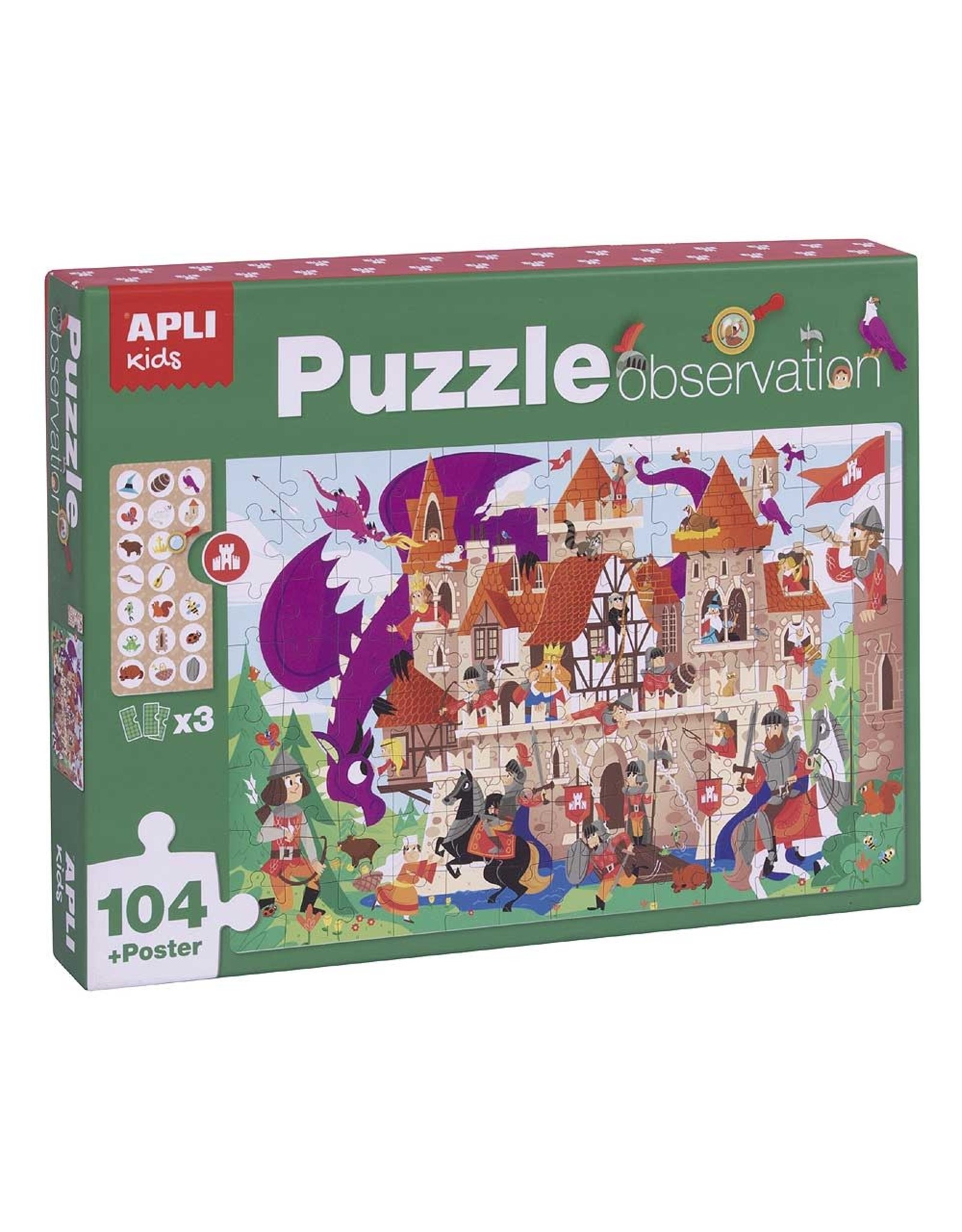 APLI Observeer Puzzel "Kasteel" 104-delig