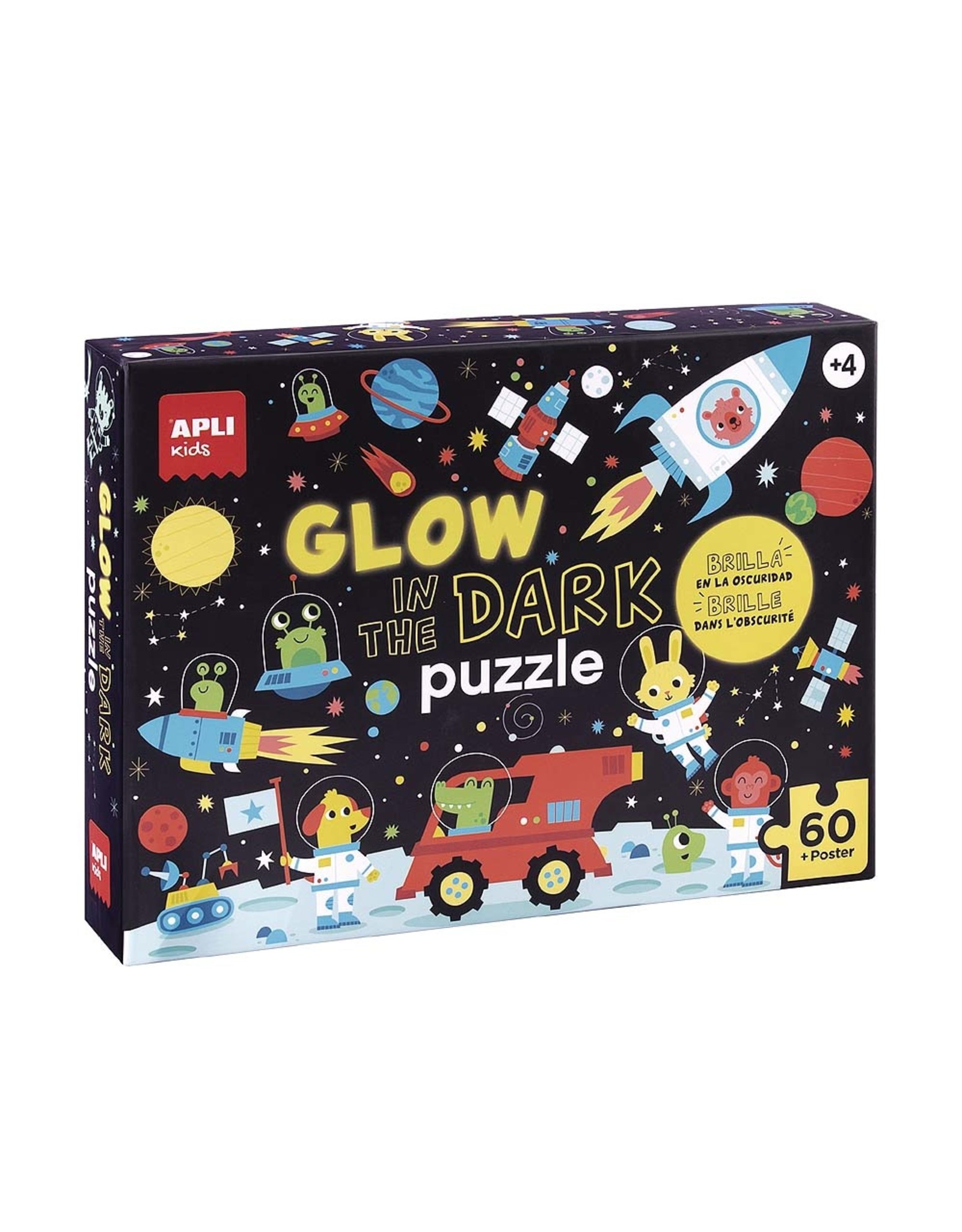 APLI Glow in the Dark Puzzel 60 stukjes