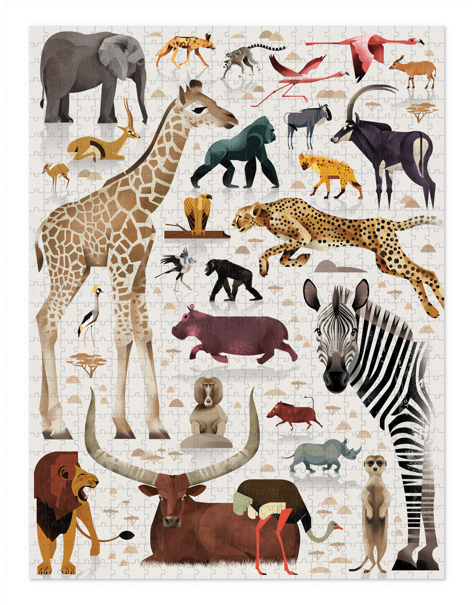 Crocodile Creek Crocodile Creek Puzzel (750pc) "World of African Animals"