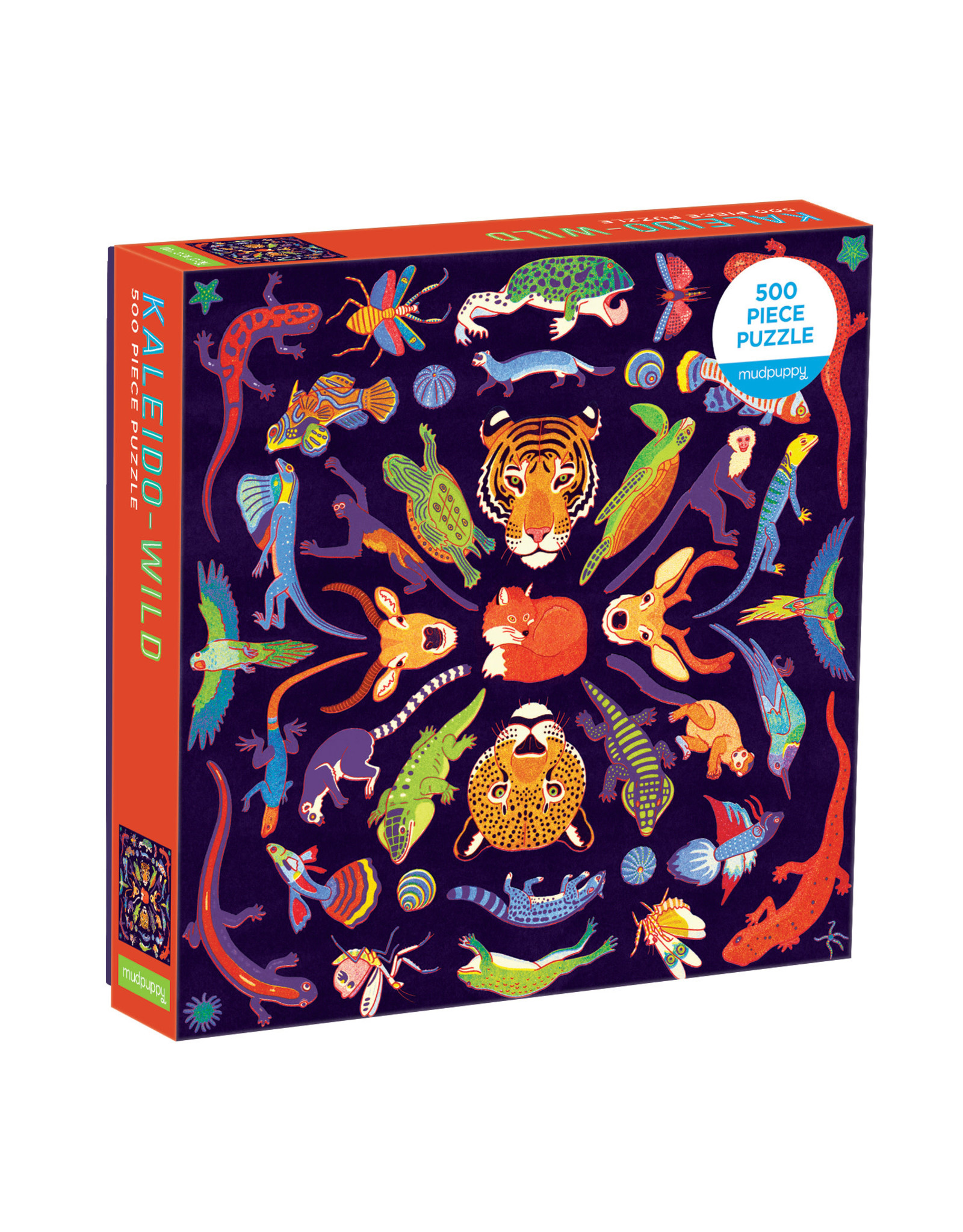 Mudpuppy Family Puzzle Kaleido-Wild Animals