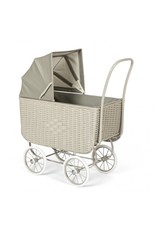 ByASTRUP Poppenwagen Retro Rotan Grey