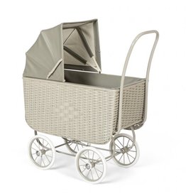 ByASTRUP Poppenwagen Retro Rotan Grey