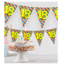 Party Flags Happy met leeftijd