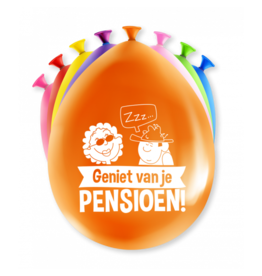 Party Ballonnen - Pensioen (8 st)