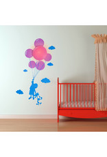 Muursticker met LED Lamp Ballon