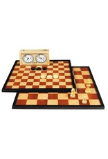 Longfield Games Dam/Schaakbord met Opstaande Rand 47 cm