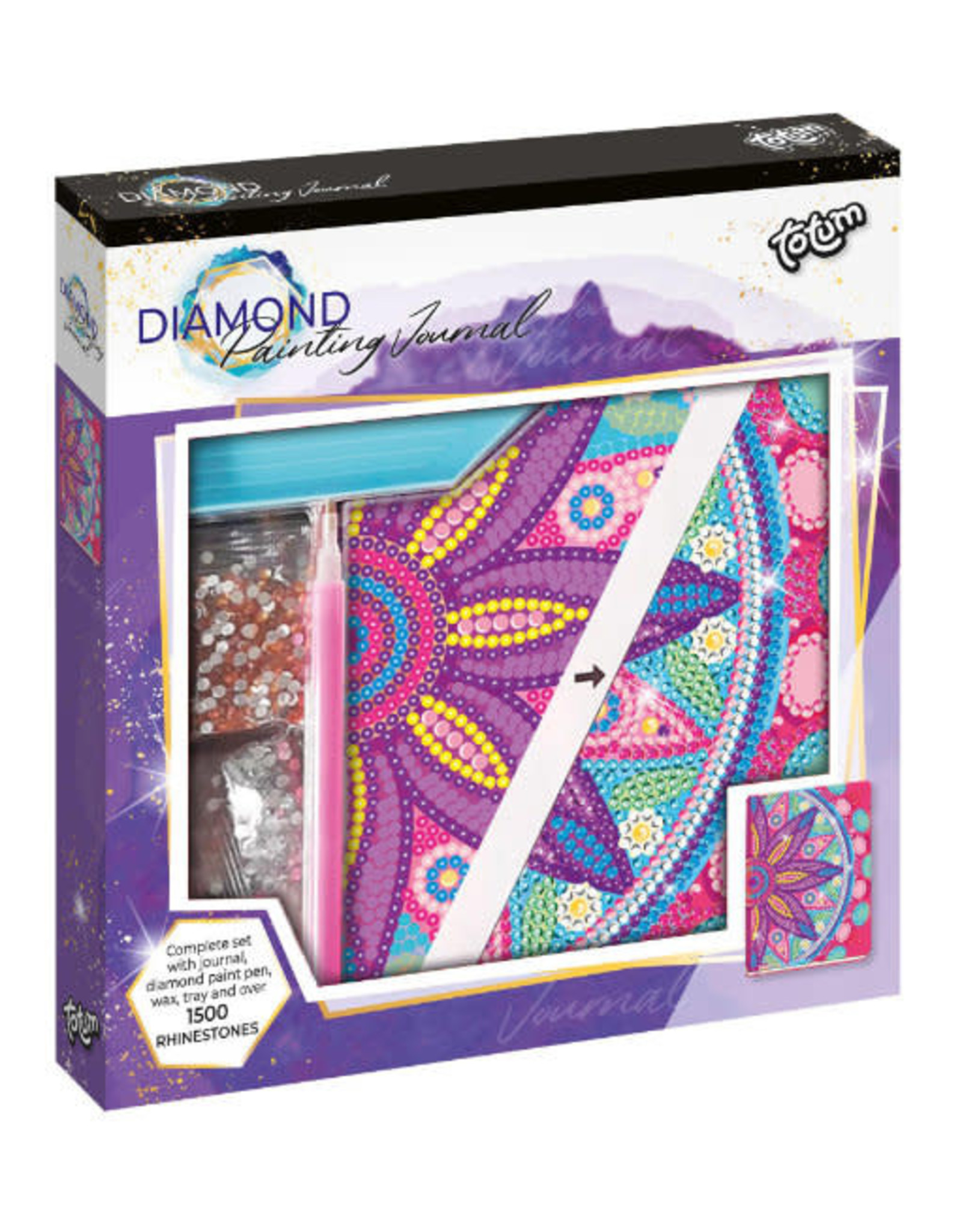 ToTum Diamond Painting Notebook "Flower Mandala"