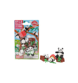 Iwako Puzzle Erasers "Panda Family"