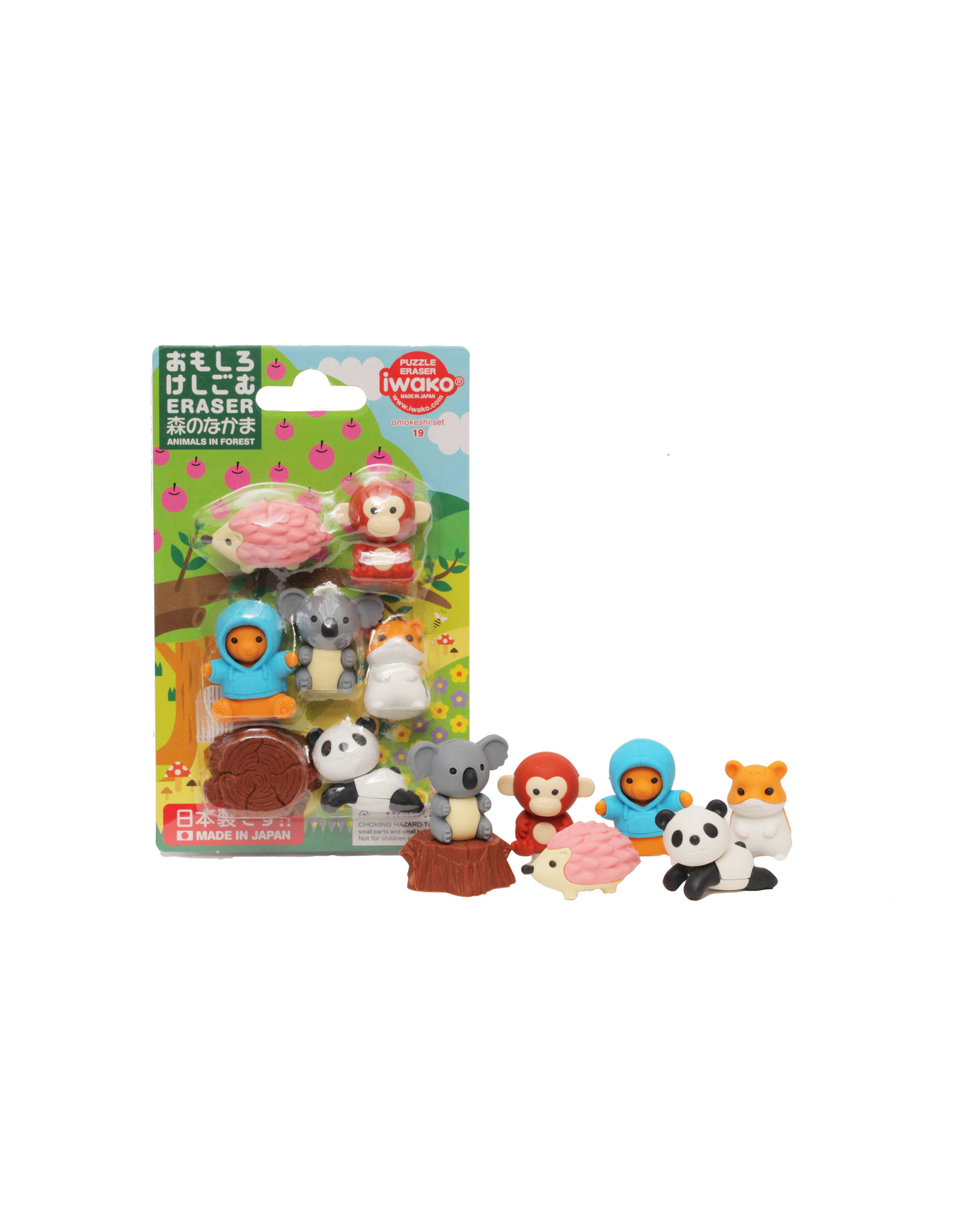 Iwako Puzzle Erasers "Forest Animals"