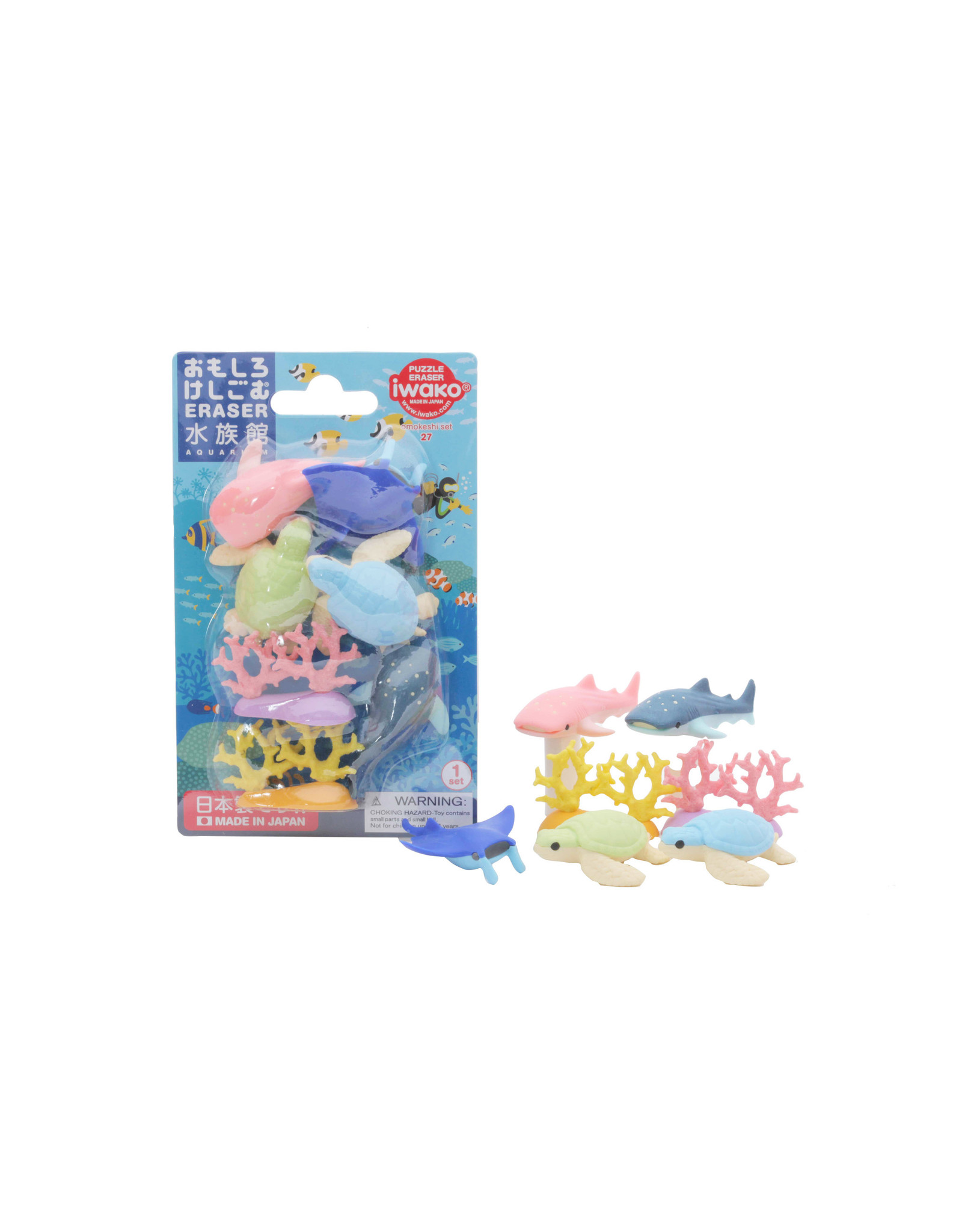 Iwako Puzzle Erasers "Aquarium"