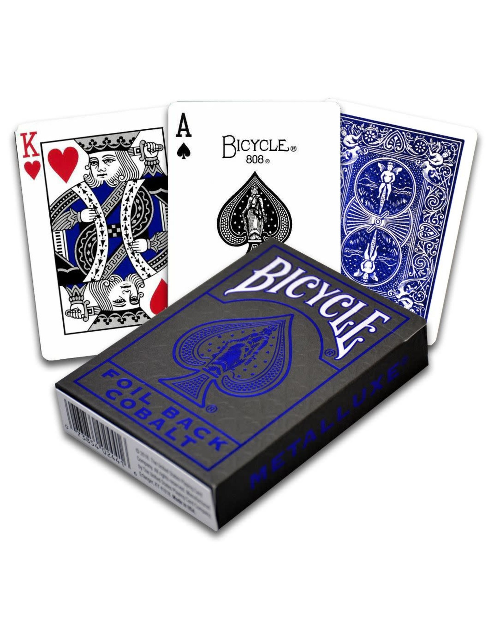 Poker Playing Cards Foil Back Cobalt