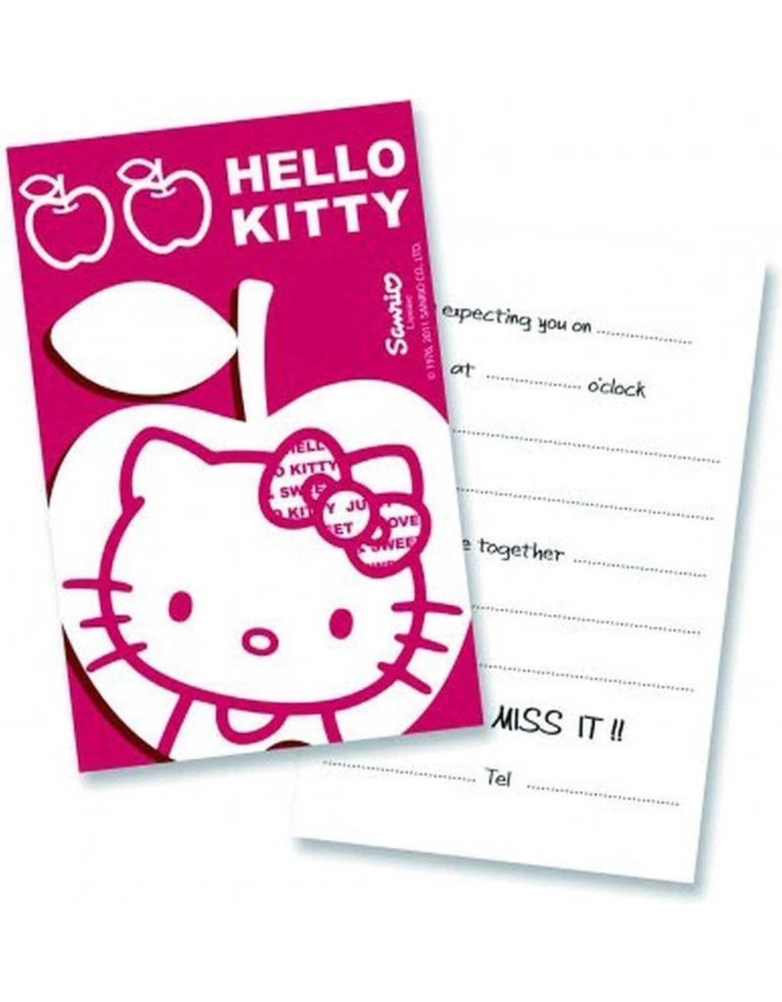 Uitnodigingen “Hello Kitty”