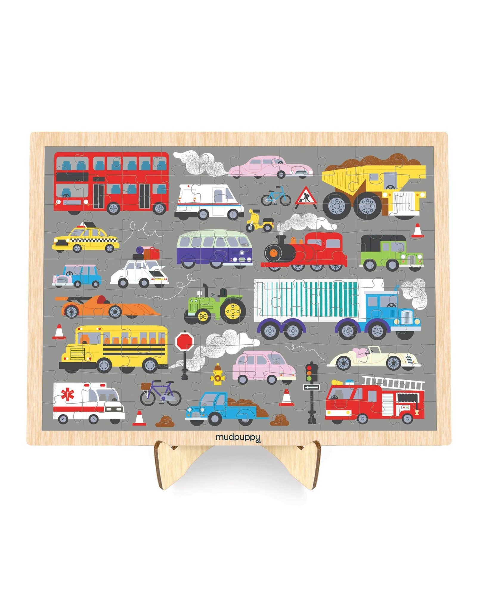 Mudpuppy Houten Display Puzzel "On The Move"