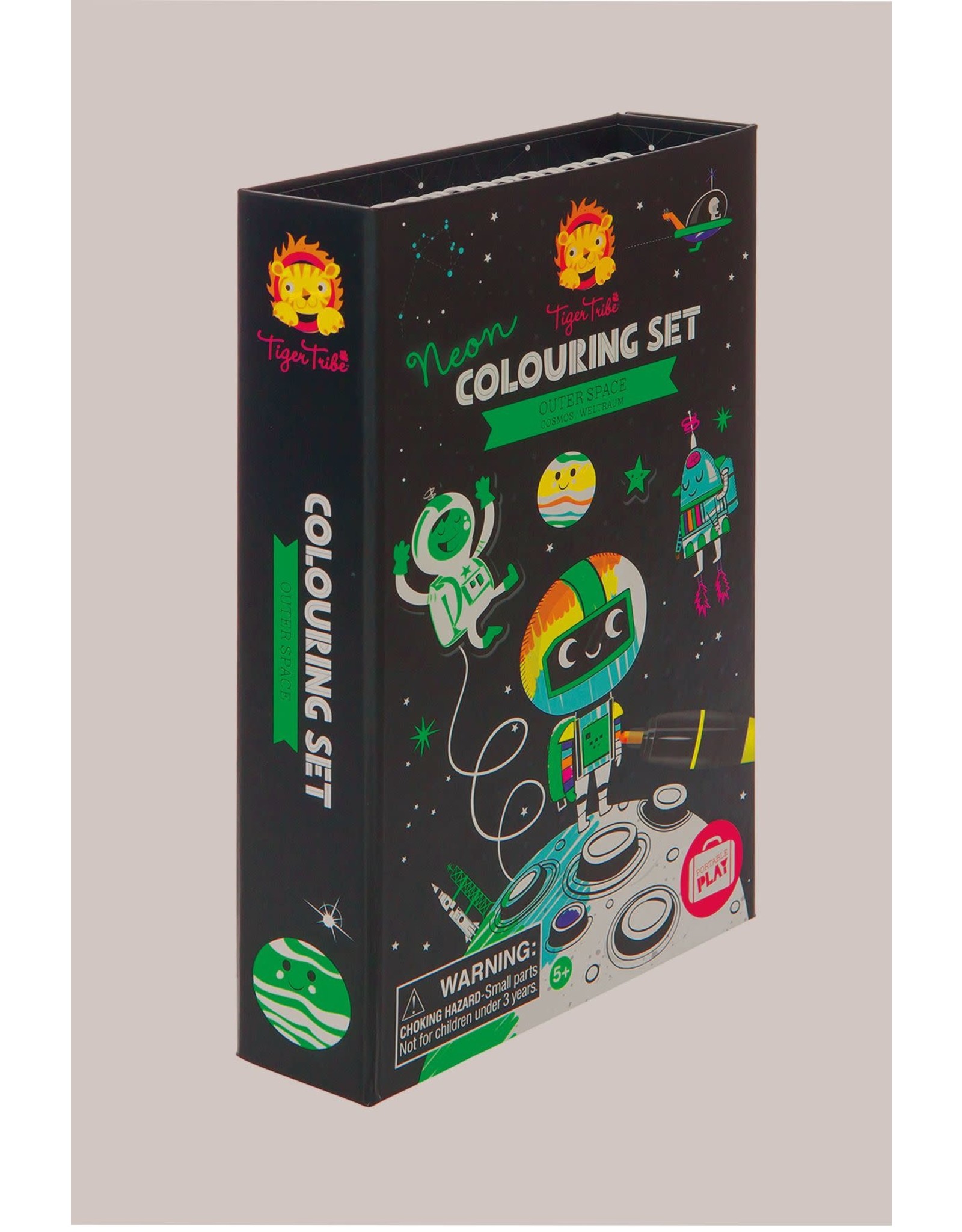 Tiger Tribe Neon Colouring Set Outer Space