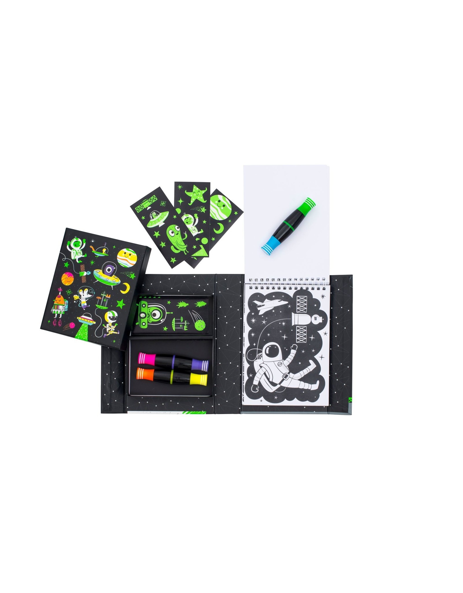 Tiger Tribe Neon Colouring Set Outer Space