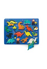 Crocodile Creek Wood Puzzle + Playset "Dinosaurs"