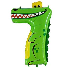 7 Jaar Crocodile Foil Balloon