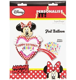 Personalise Minnie Mouse Folie Ballon