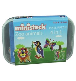 Ministeck Ministeck Plastic Box “Zoo Animals”