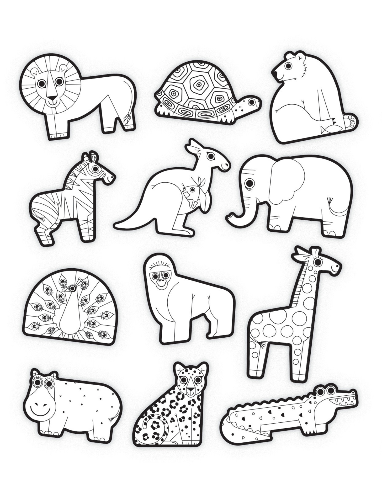 Crocodile Creek Coloring Stickers "Animals"