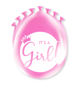 Party Ballonnen - It's a Girl (8 st)