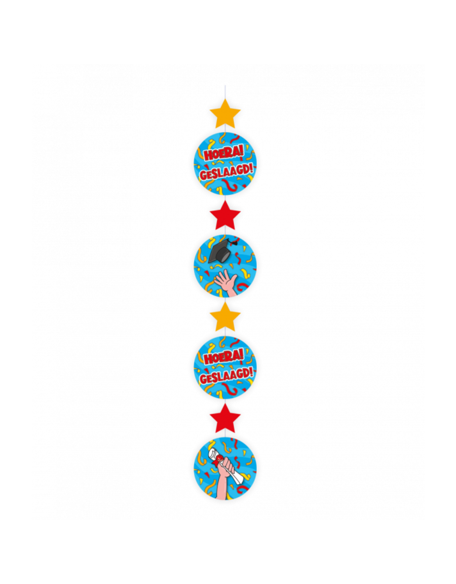 pd party Geslaagd Cartoon Hanging Deco
