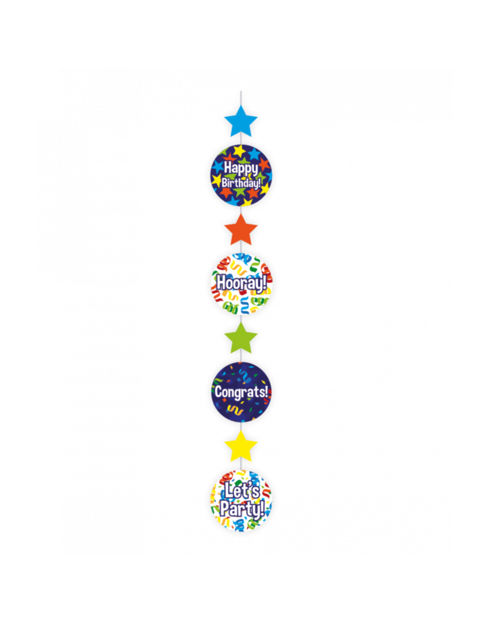 pd party Hanging Deco - Happy Birthday