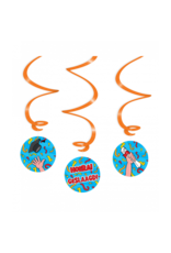 pd party Geslaagd Cartoon Swirl Deco
