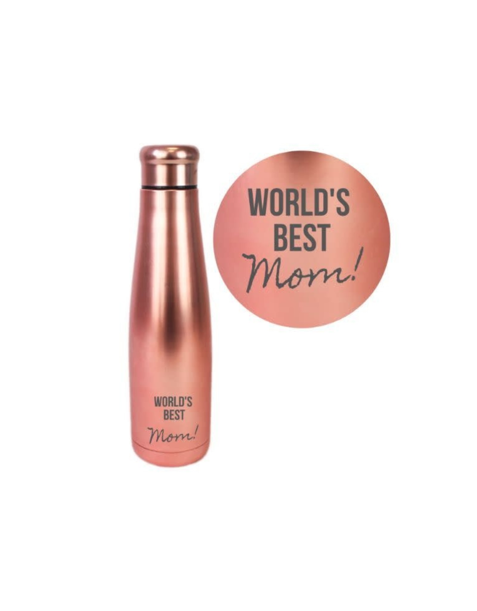 Well Thermosfles 550 ml Rose Gold Chrome Engraved