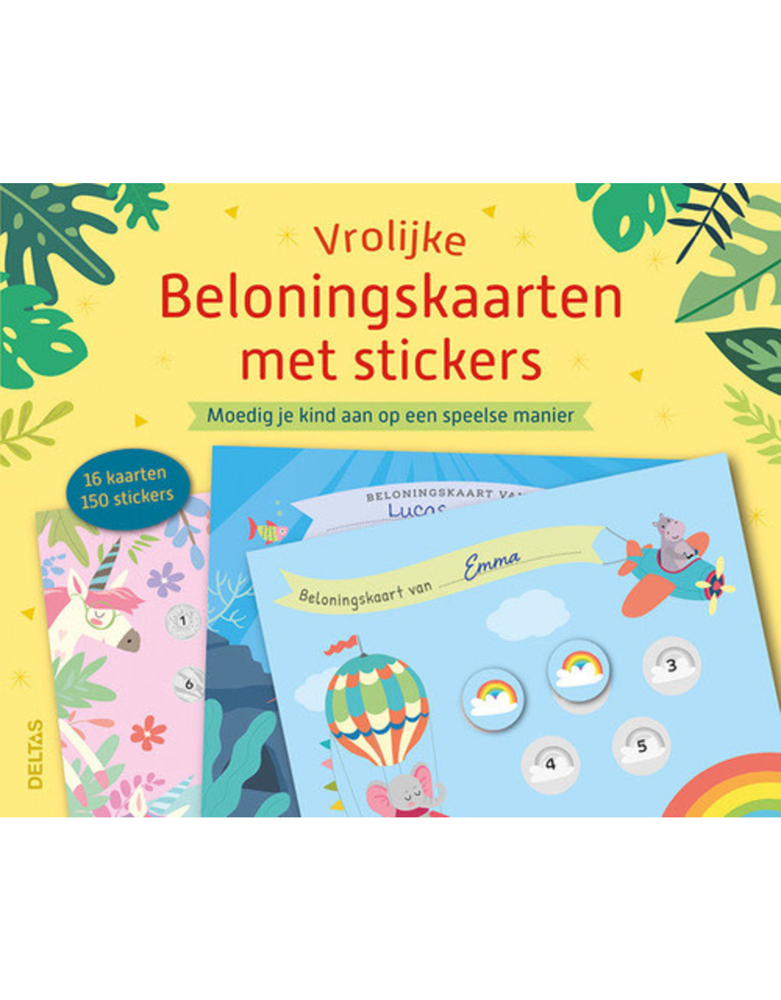 Deltas Vrolijke beloningskaarten met stickers