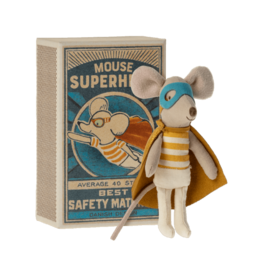 Maileg Super Hero Mouse in Matchbox