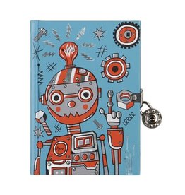 Mudpuppy Dagboek met slot "Robots"