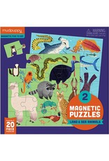 Mudpuppy Magnetic Puzzles Land & Sea Animals