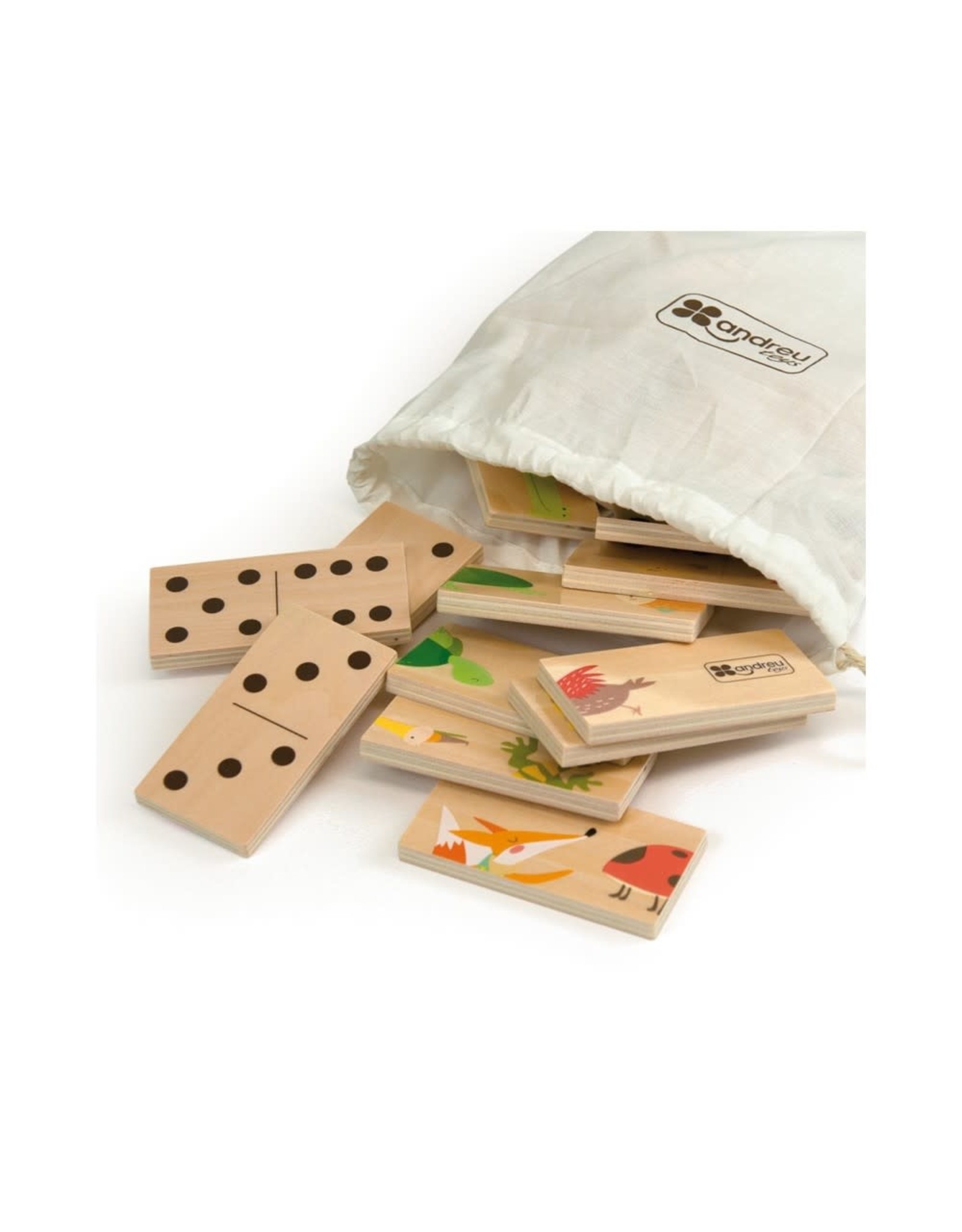 Andreu Toys Houten Dieren Puzzel Domino