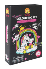 Tiger Tribe Neon Colouring Set Unicorns and Friends