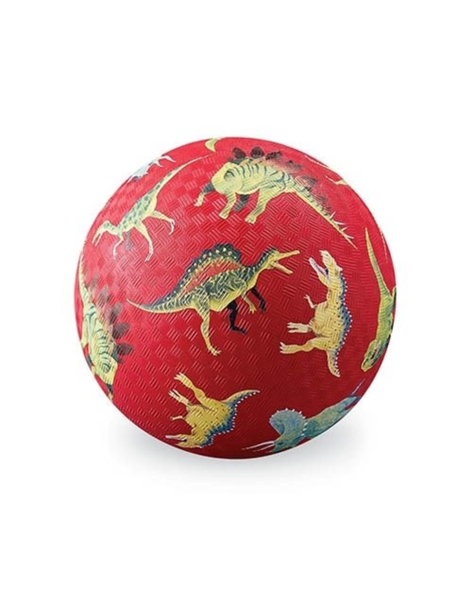 Crocodile Creek 13 cm Rubber Speelbal "Dinosaurs Red”