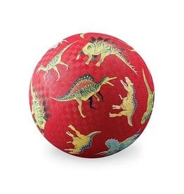 Crocodile Creek 13 cm Rubber Speelbal "Dinosaurs Red”