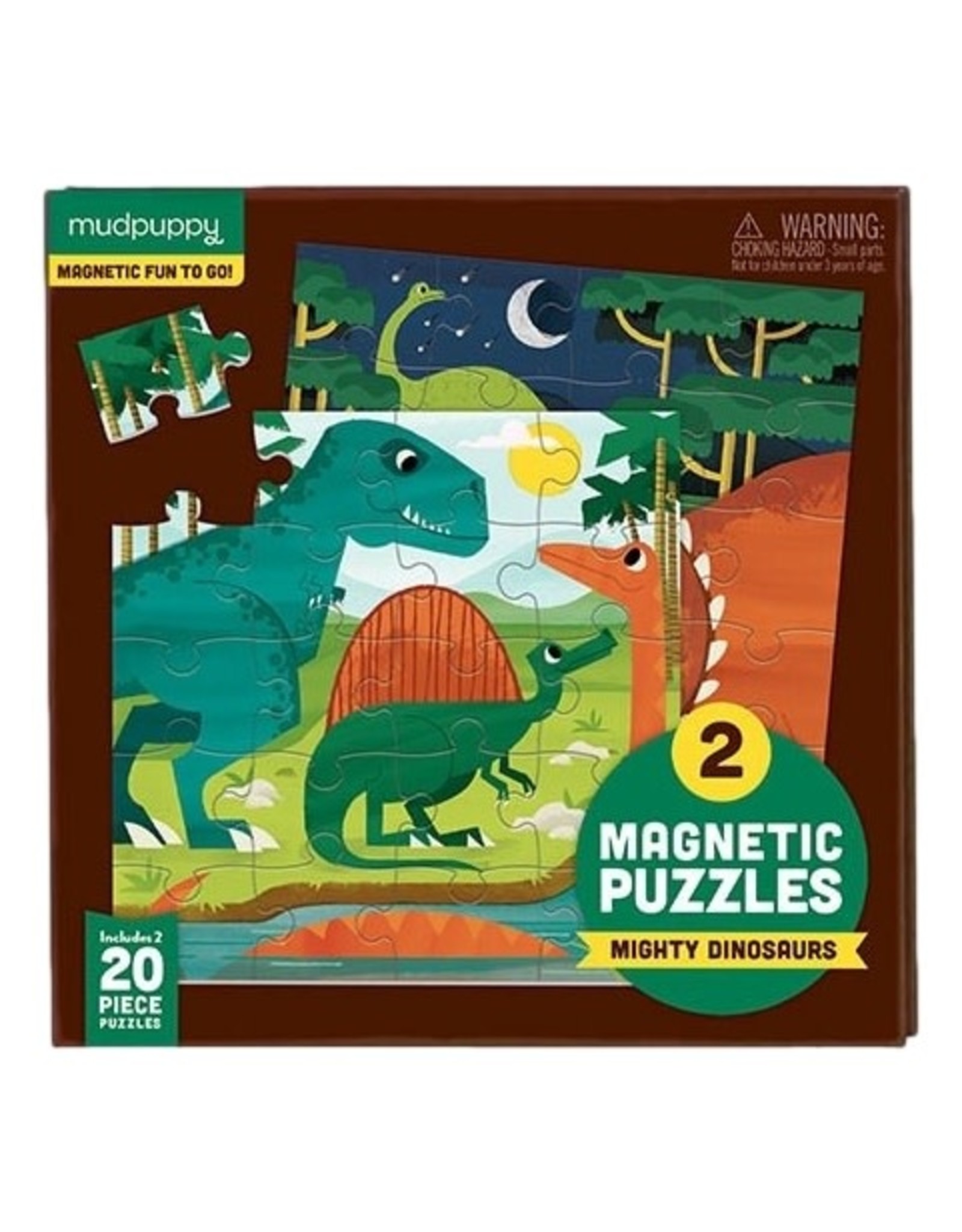 Mudpuppy Magnetic Puzzles Mighty Dinosaurs