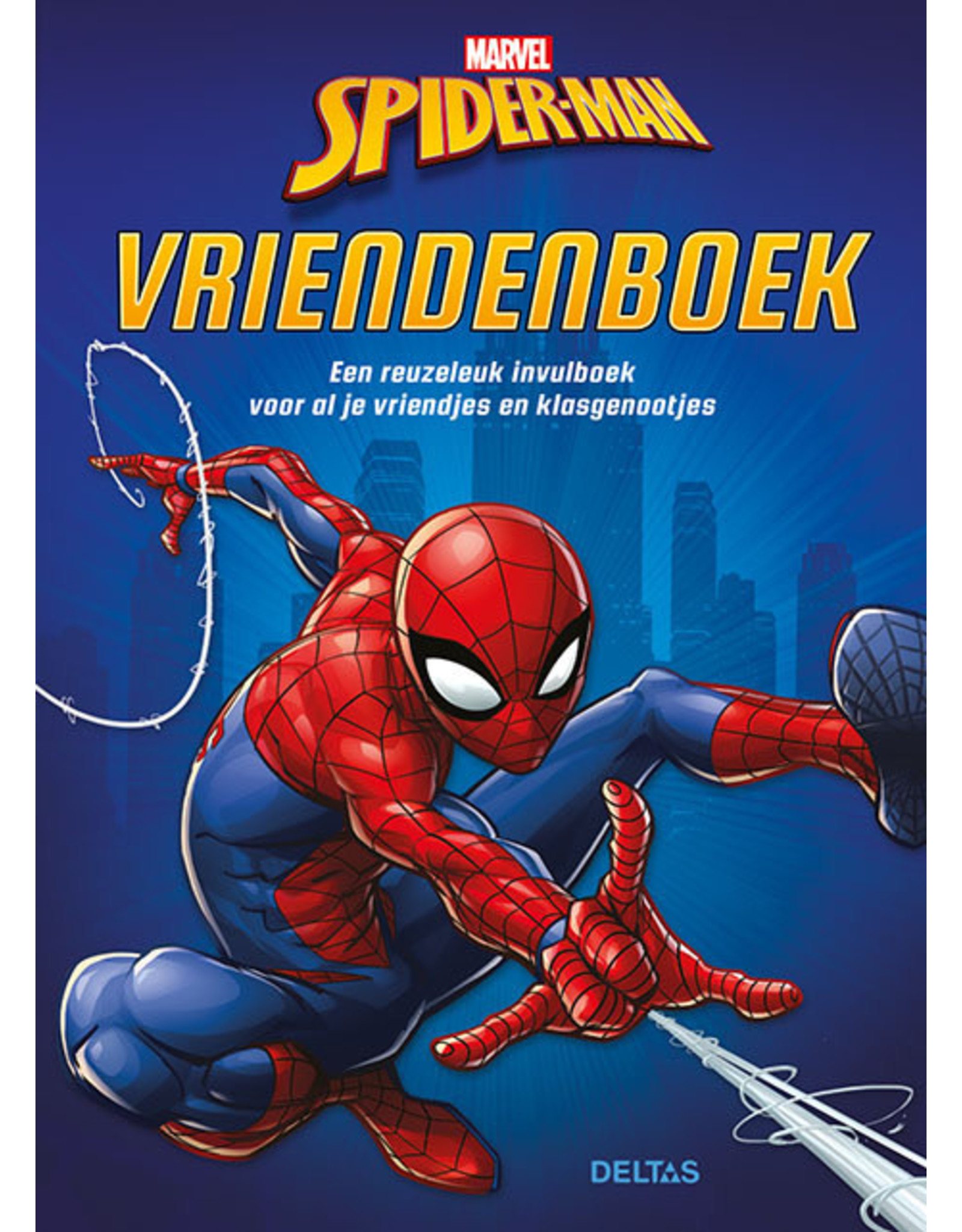 Deltas Vriendenboek Spider-Man Blauw