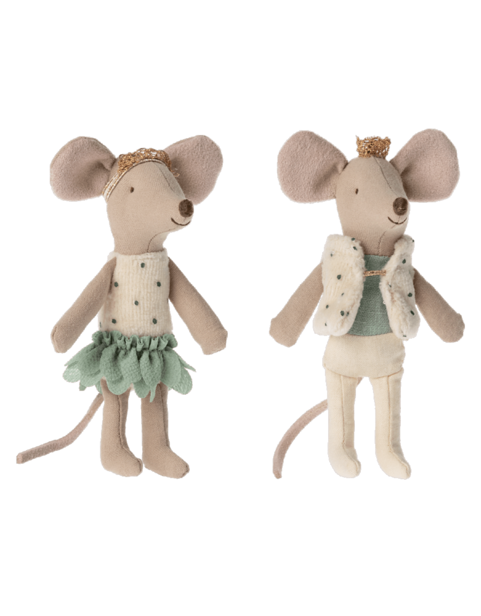 Maileg Royal Twin Mice Little Brother and Sister in Matchbox